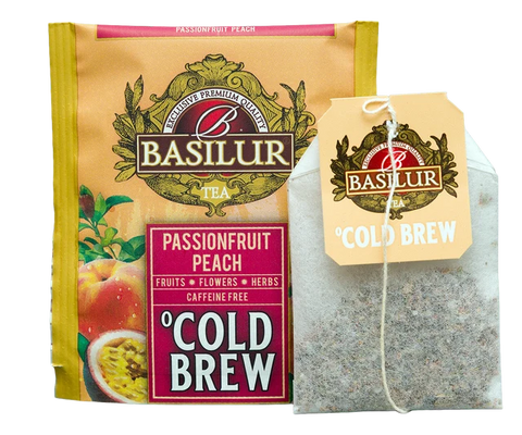 Cold Brew - Fructul Pasiunii Piersici - 20 Pliculețe de Ceai Ambalate Individual