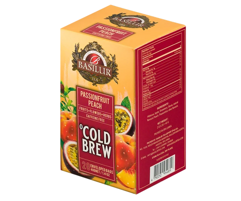 Cold Brew - Fructul Pasiunii Piersici - 20 Pliculețe de Ceai Ambalate Individual