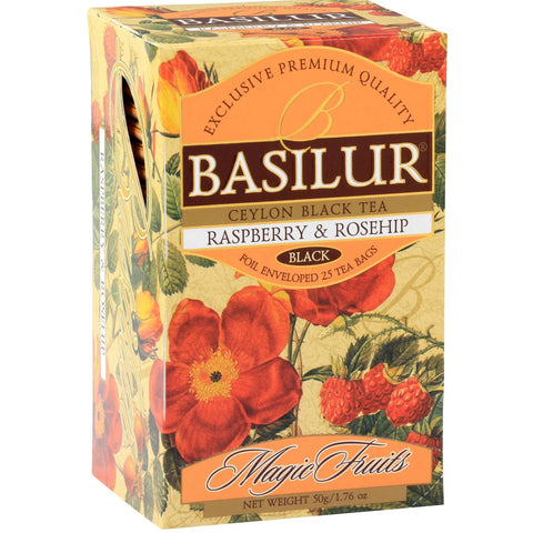 Magic Fruits Raspberry & Rosehip Tea - 25 Enveloped Tea Bags